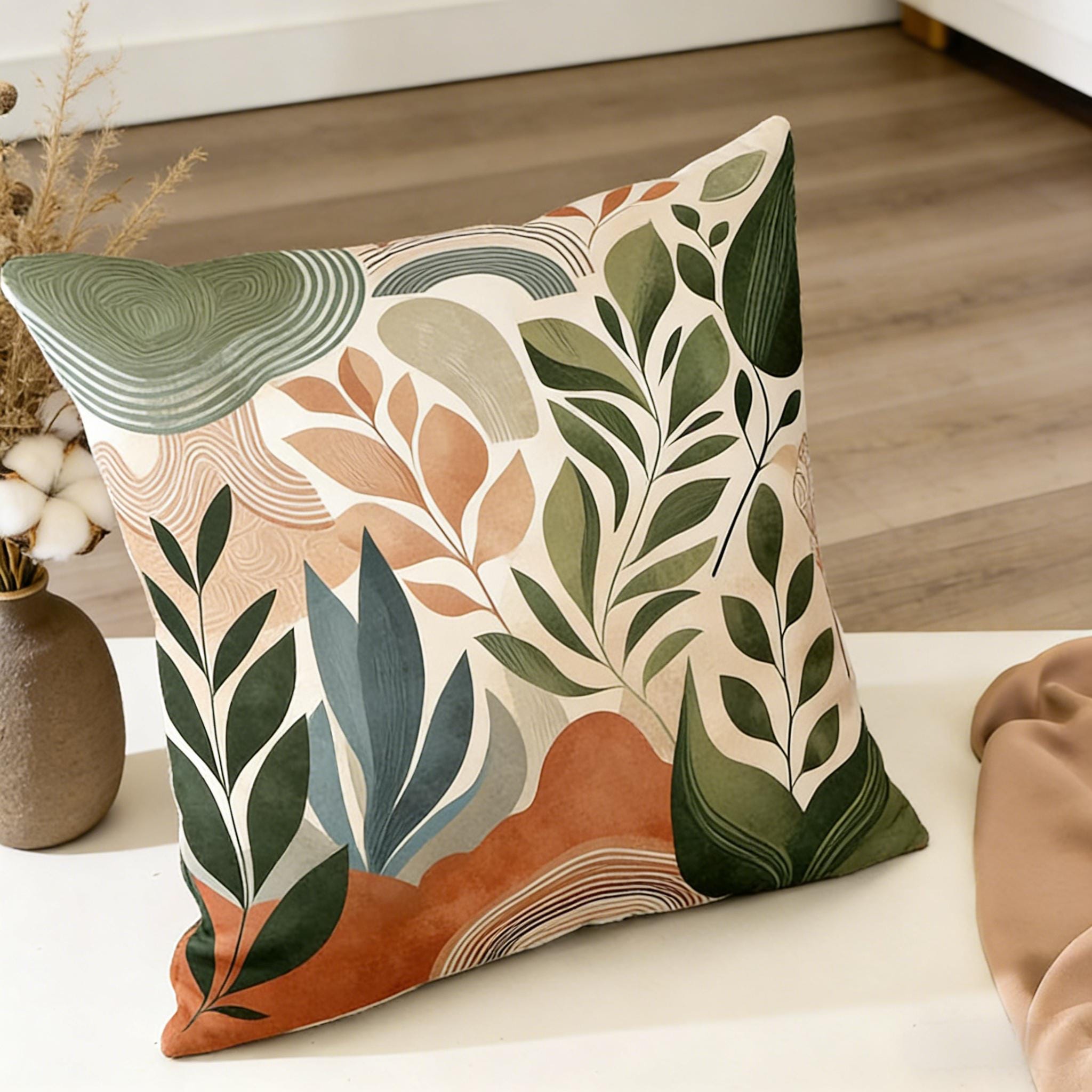 ハンドメイド　クッション Terracotta cushion covers 50x50 - Etsy 日本