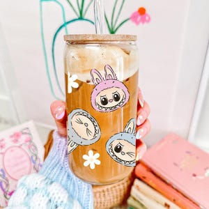 Labubu Ice Coffee Cups - Etsy