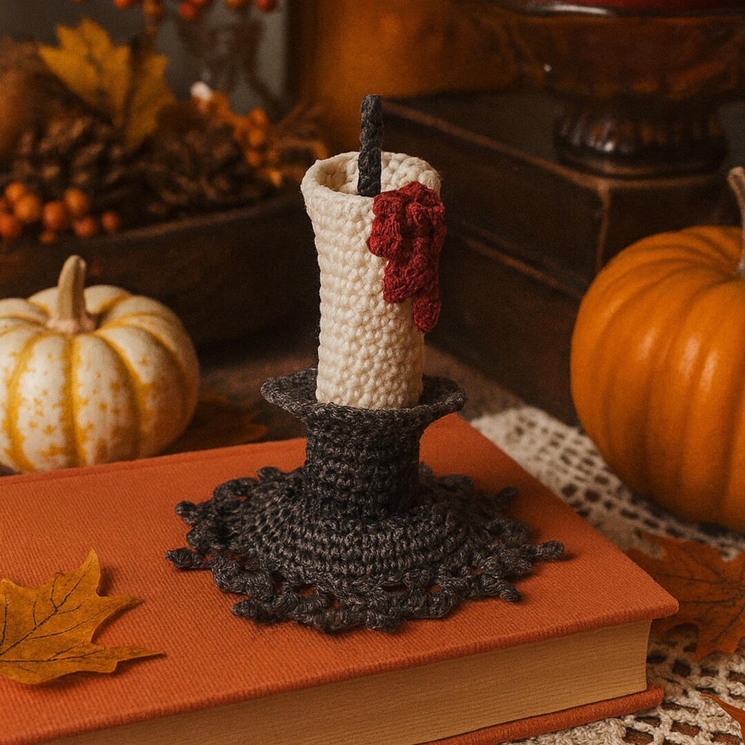 Crochet Vampiric Candle Pattern, Amigurumi English Beginner Tutorial ...