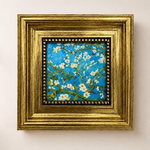ゴッホ「アーモンドの花」油絵複製、額入りキャンバスアート - Etsy 日本