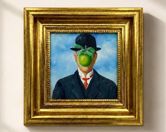 ルネ・マグリット「人の子」油絵複製、シュルレアリスムキャンバス壁