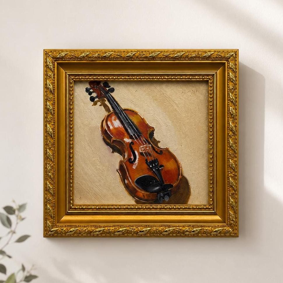 Violin Oil Painting - Etsy