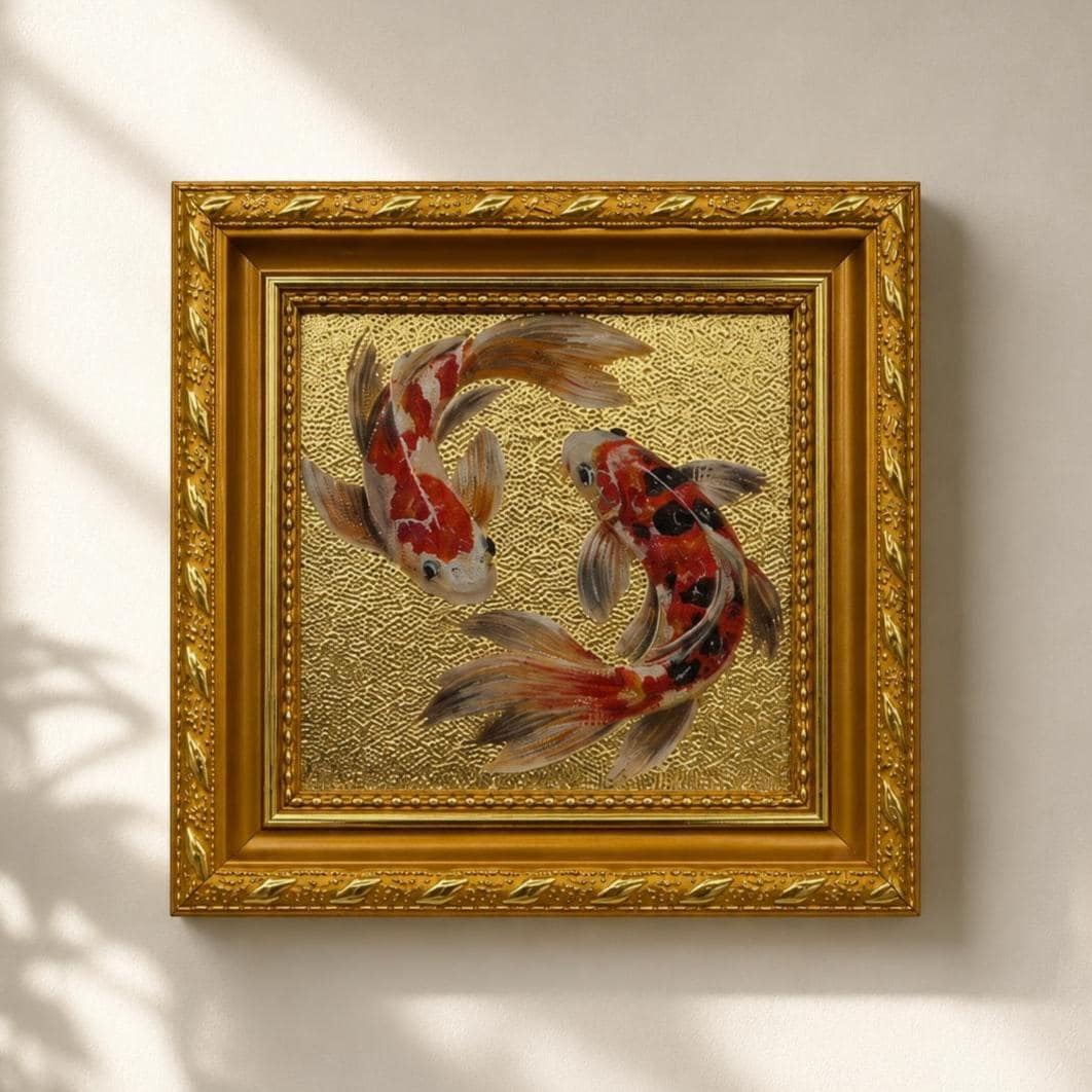 Gold Koi Painting - Etsy