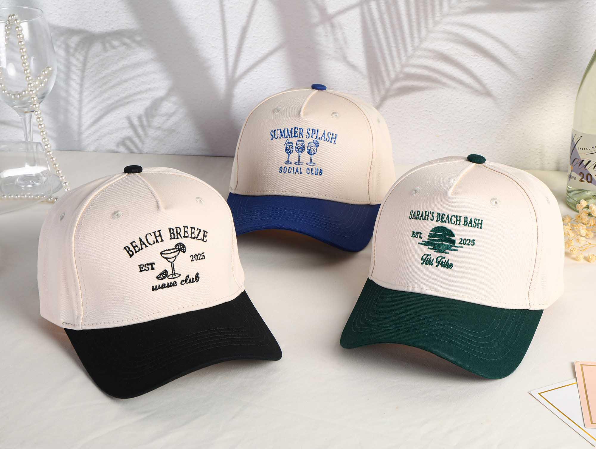 Benutzerdefinierte Bachelorette Party gestickte Hüte-Bach Club Trucker-Hüte-Team Braut Hut-Personalisierte Kappe-Bachelorette Hüte-Brautjungfer Geschenk