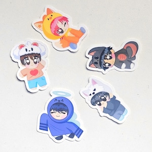 5pcs TXT Ppulbatu Korean Idol Stickers | Waterproof Vinyl Decals for Water Bottle, Laptop, Gifts
