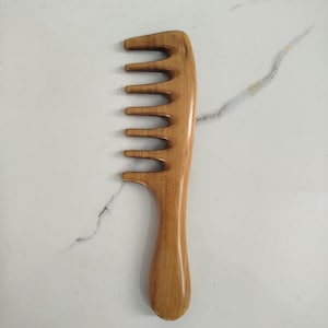 Pettine di legno, pettine di legno a denti larghi, pettini di legno per uomo, pettine di legno fatto a mano, pettine per massaggio a denti larghi, spazzola per capelli, pettine antistatico