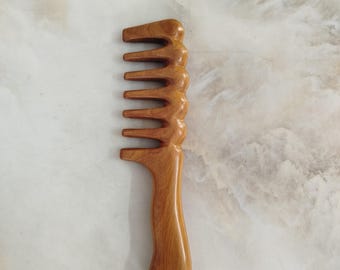 Wooden Comb | Wide Toothed Comb | Hair Comb |Handmade Comb | Anti Static Comb | Eco-Friendly| Seamless wooden comb | Natural Wood- For Her