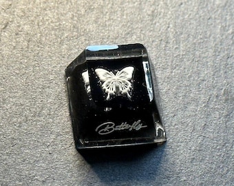 Butterfly Artisan Keycap, Black White Custom Keycap for Mechanical Keyboard