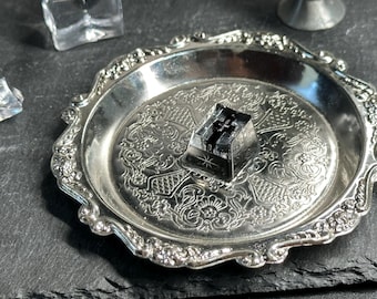 Clear Black Cross Artisan Keycap, Gothic Custom Keycap for Mechanical Keyboard
