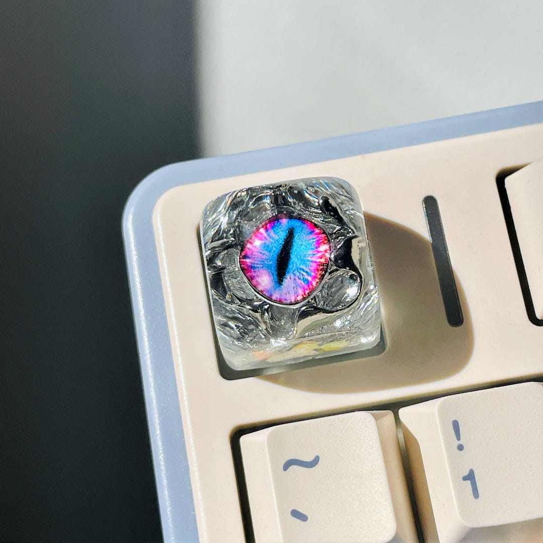 Dragon Eye Artisan Keycap, Fantasy Monster Resin Keyboard Cap, Dark ...