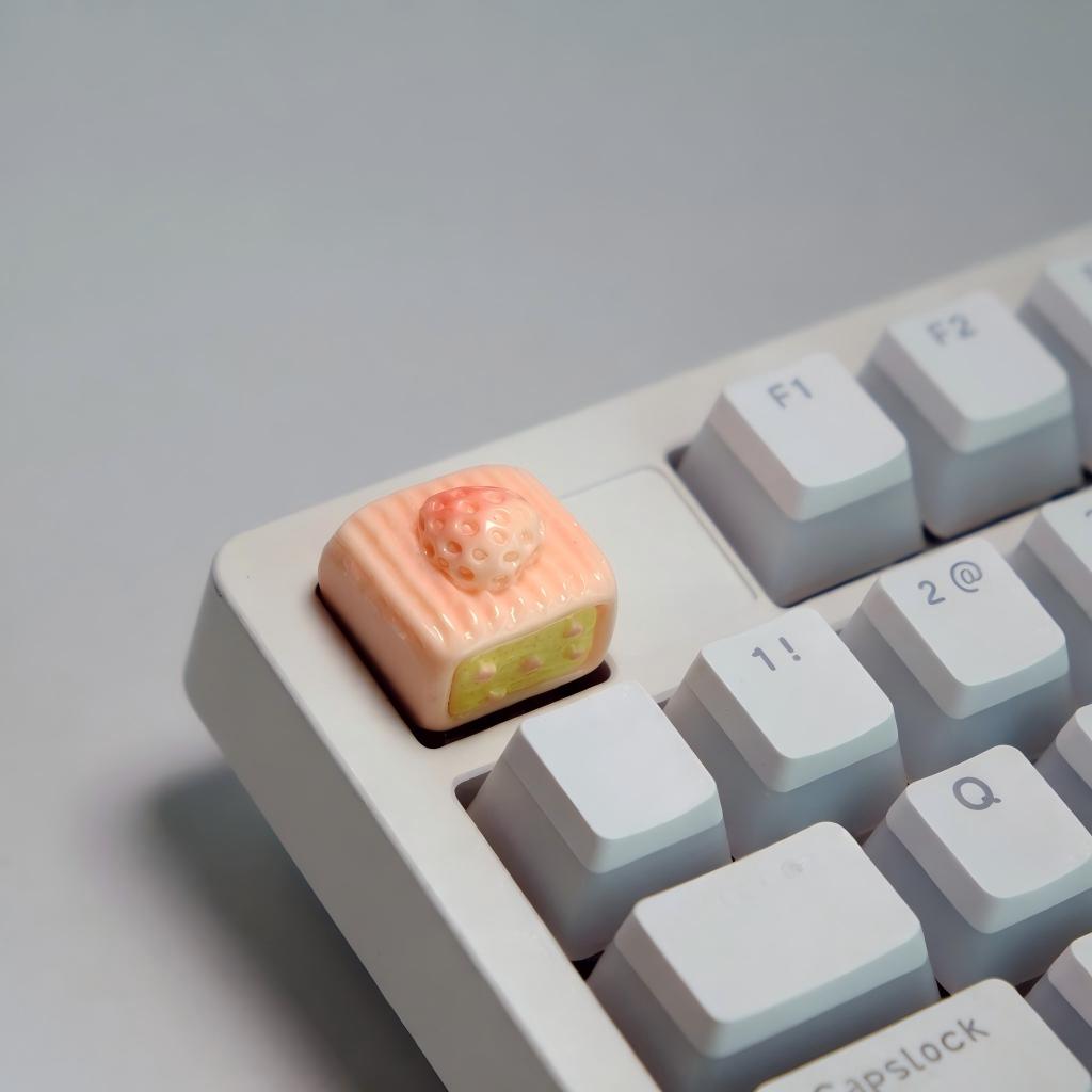 Kawaii Dessert Artisan Keycap, Cute Miniature Food Keyboard Button ...