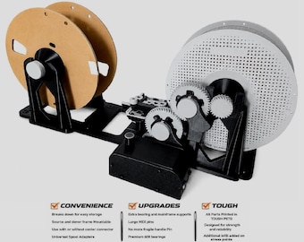 Rebobinador/enrollador de filamento 3D universal motorizado MEJORADO - Preensamblado - Bambu Lab