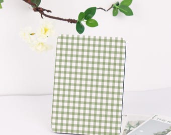 Green Checkerboard 2025 New Personalized Kindle Case For Kindle 12th,Paperwhite 12th, Paperwhite 2024, Colorsoft | Auto Wake/Sleep Function