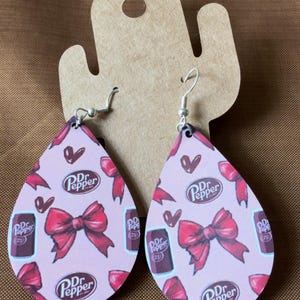 Soda Teardrop Dangle Earrings