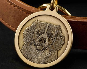 Personalisiertes Hundeportrait Schlüsselanhänger, Hundeportrait Schlüsselanhänger, Hundeverlust Geschenk, Haustier Foto Schlüsselanhänger, Haustier Erinnerungsgeschenk für Hundebesitzer