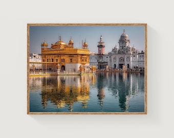 Golden Temple Amritsar India Print: Sikh Architecture Wall Art