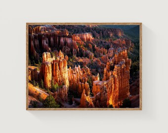 Chicago Sunset Skyline Print – Lake Michigan Reflection, Urban Wall Art