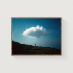 Impresión minimalista de paisaje de nubes – Fotografía artística Solitude