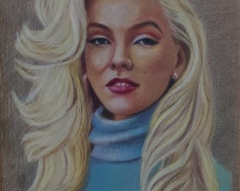 マリリン・モンローのモザイクウォールアート - 手作りのカスタム
