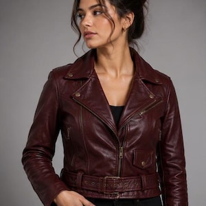 Handmade Resident Evil Veronica Claire Redfield Leather Jacket - RE: Code Veronica Cosplay Costume  | Gaming Costume