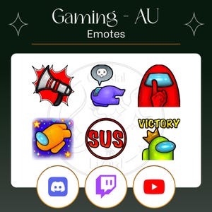 Among Us Twitch Emotes | Funny Twitch Emotes | Discord Emotes | Discord Roles | Streamer Emotes | Youtube, Discord