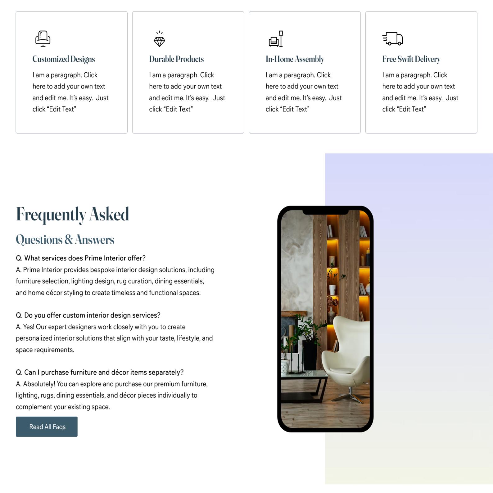 Interior Designer | Wix Studio Template - Etsy