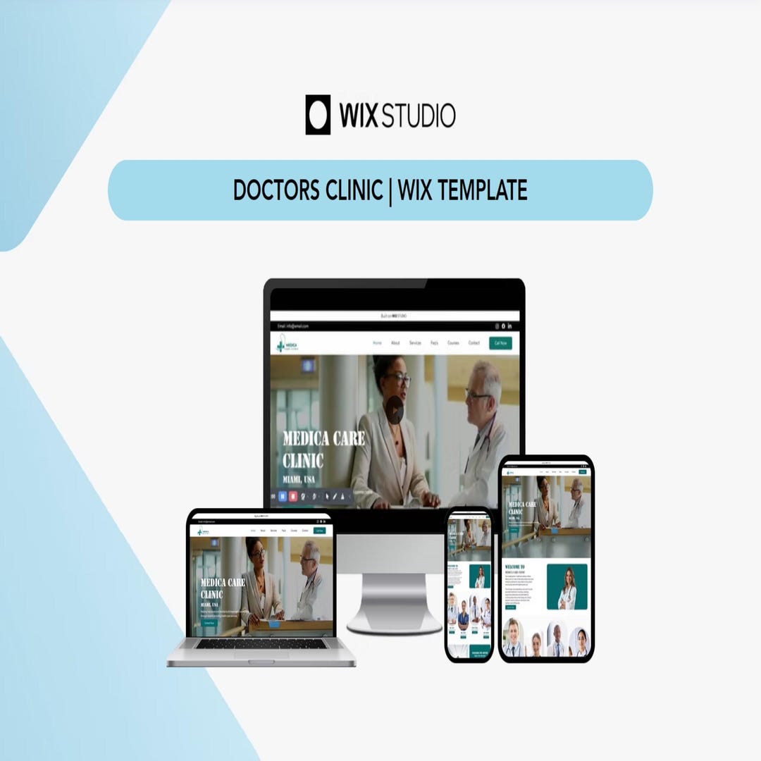 Doctors Theme | Wix Studio Template - Etsy