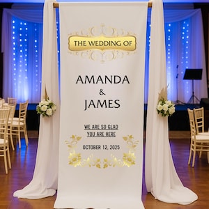 Fabric Wedding Welcome Sign, Personalised Wedding Welcome Sign, Fabric Sign, Custom Linen Wedding Signs, Boho Wedding, Wedding Welcome Signs