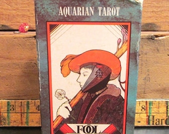 Aquarian TAROT The Fool Blue Back Cards 1970 AQ78 Palladini Art Complete with Instructions Tarot Cards Divination Spirituality (J560)