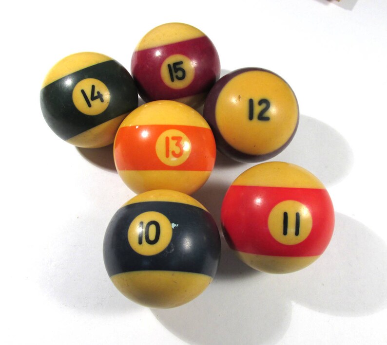Bakelite Billiard Balls YOUR CHOICE Vintage Pool Balls Numbers Etsy
