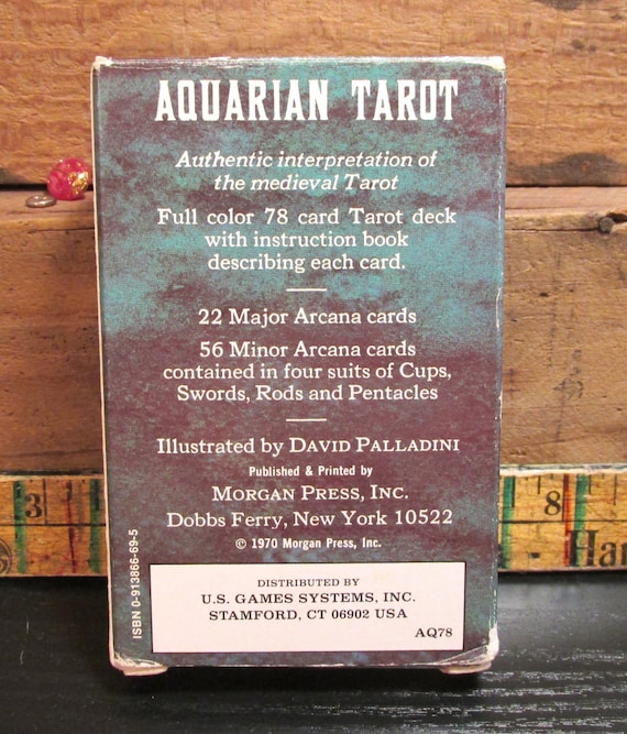 Aquarian TAROT the Fool Blue Back Cards 1970 AQ78 Palladini Art