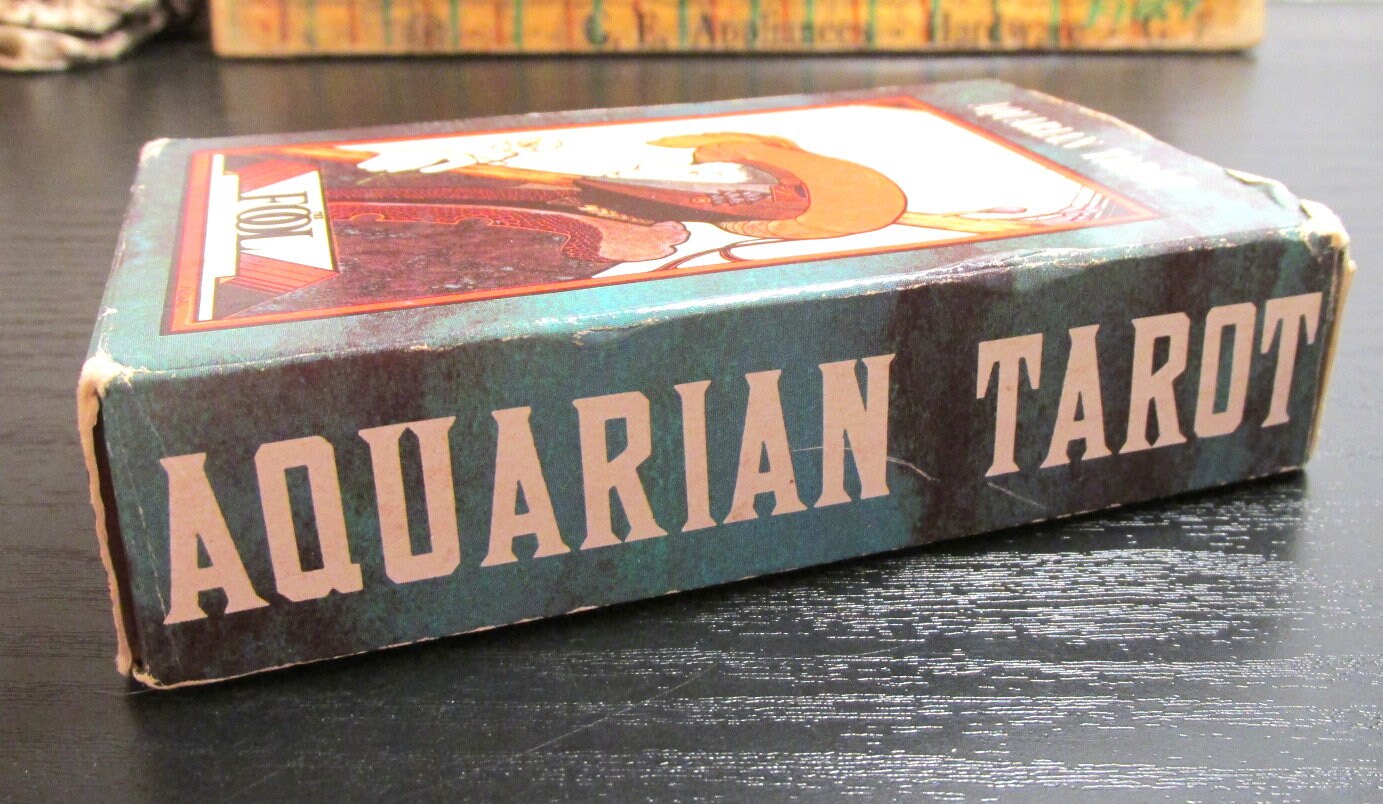 Aquarian TAROT the Fool Blue Back Cards 1970 AQ78 Palladini Art