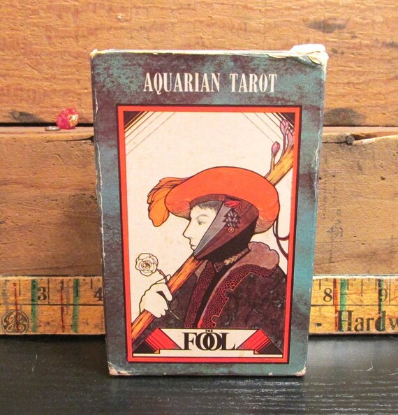 Aquarian TAROT the Fool Blue Back Cards 1970 AQ78 Palladini Aquarian TAROT the Fool Blue Back Cards 1970 AQ78 Palladini