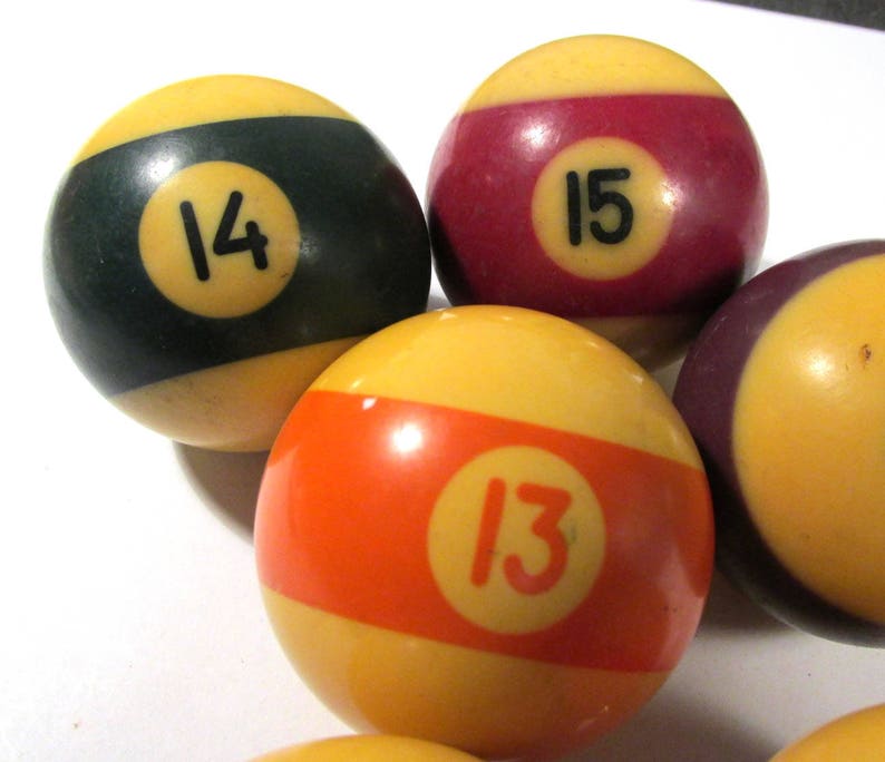 Bakelite Billiard Balls YOUR CHOICE Vintage Pool Balls Numbers Etsy