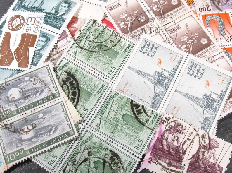 Postage Stamps 500 Domestic and International Postage Stamps Etsy