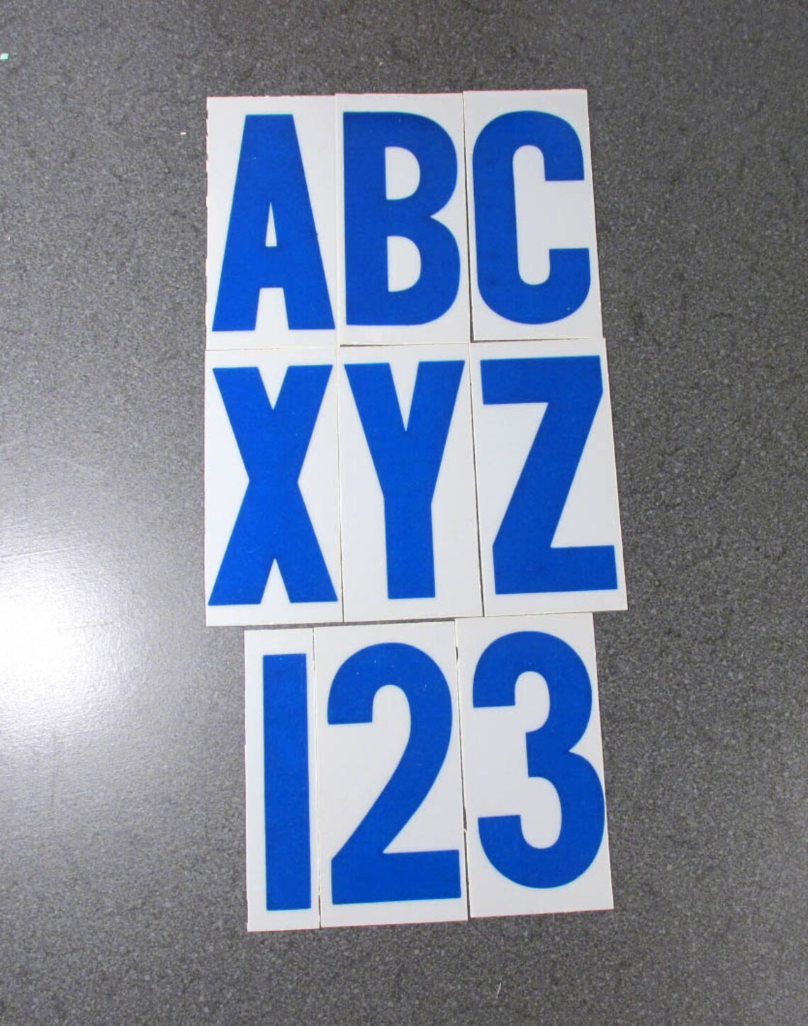 Vintage Plastic Sign Letters 3 1/2 YOUR CHOICE Caps Blue Etsy