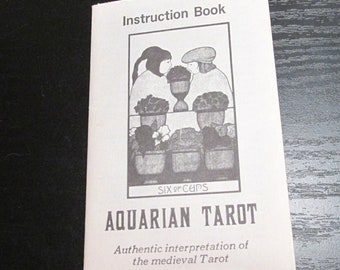 Aquarian TAROT the Fool Blue Back Cards 1970 AQ78 Palladini Art
