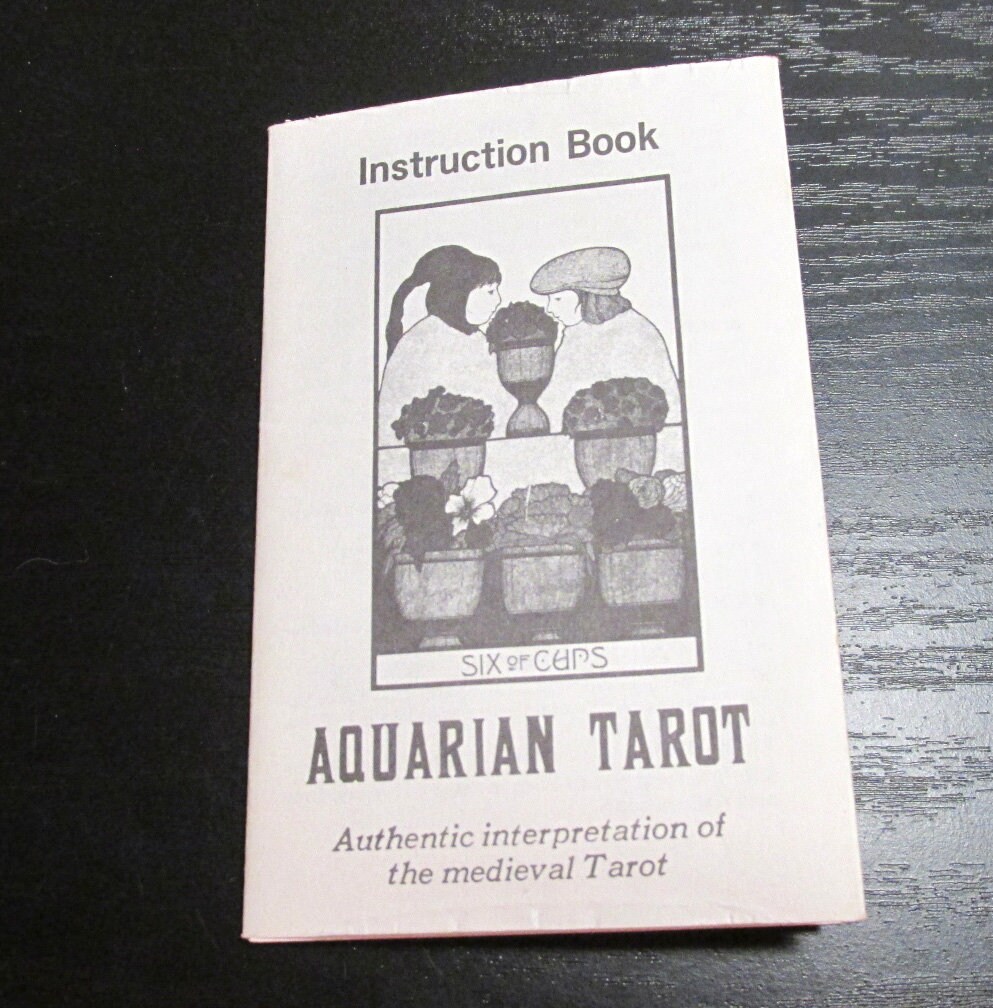 Aquarian TAROT the Fool Blue Back Cards 1970 AQ78 Palladini Art