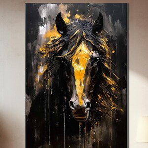 Beautiful animal horse canvas print Horse Painting Large Canvas Art Rustic Art Western Decor Animal wall art Horse Lover Birthday Gift