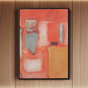 Mark Rothko Canvas Print - No.19 1949 Inspired Abstract Art - Large Minimalist Painting - Modern Wall Art for Home & Office Decor