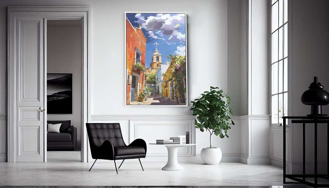 Puerto Rico Art - Original Oil Painting of Old San Juan on Framed ...