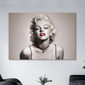Marilyn Monroe Canvas Print, Modern Wall Art, Home Decor People Paint interior decoration, Marilyn Monroe wall art, Marilyn Monroe art decor