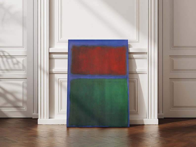 Mark Rothko Calm Mark Rothko Earth & Green Canvas Print - 1955 Art, Modern Decor, Unique ...