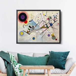 Wassily Kandinsky Composition VIII Giclée Canvas Print - Modern Abstract Wall Art, Framed Home Decor, Custom Poster Art