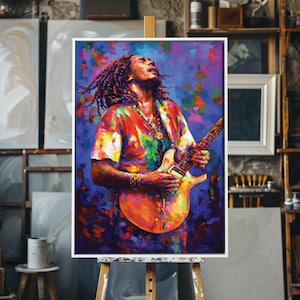 Bob marley painting - Etsy 日本