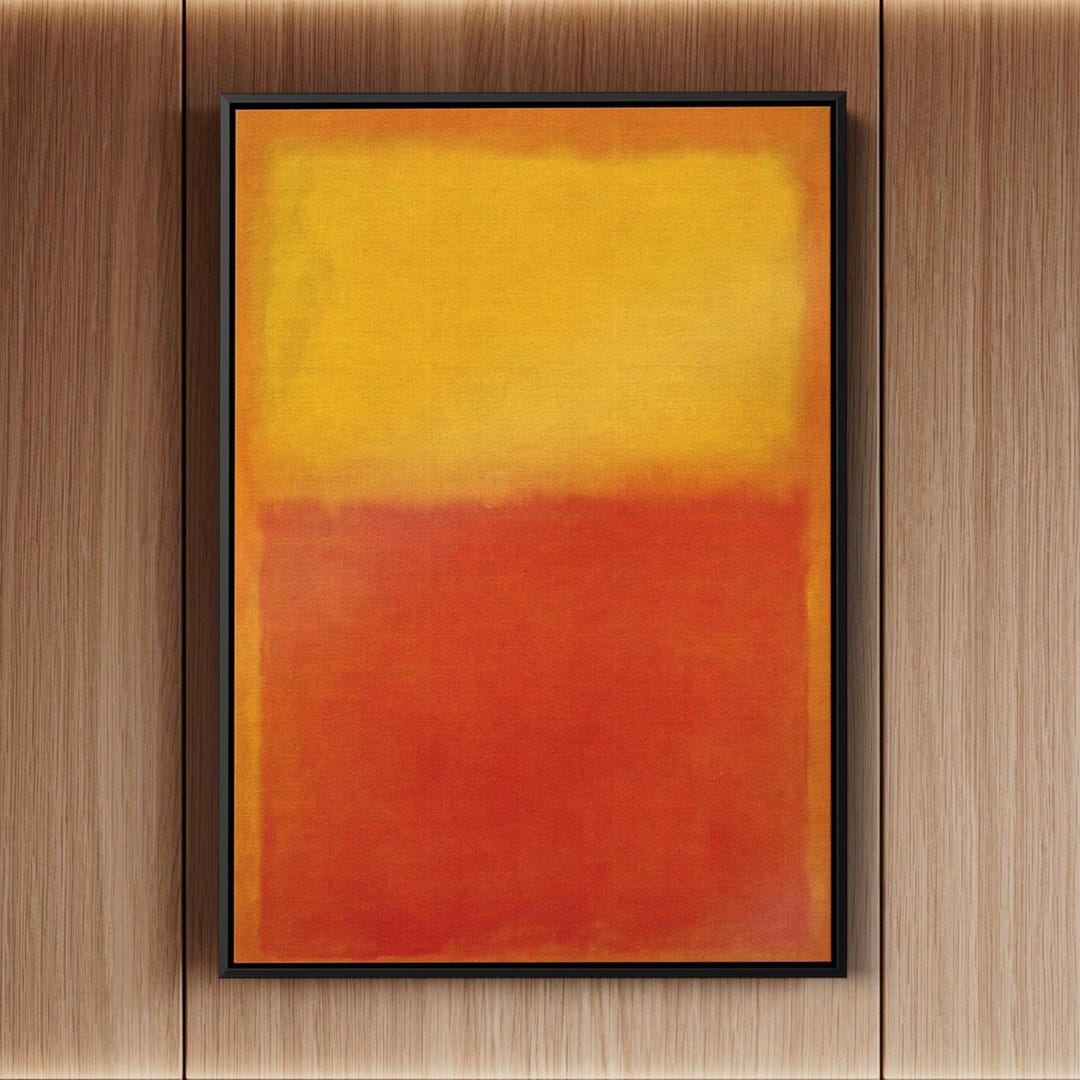 Mark Rothko Orange and Yellow 1956 Canvas Print - Abstract Modern Art ...