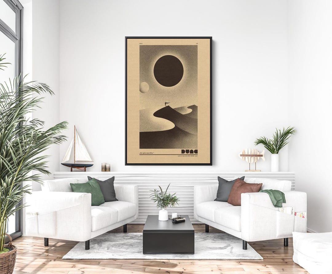 Dune Poster, Dune Movie Canvas Wall Art 2021, Arrakis Desert Planet ...