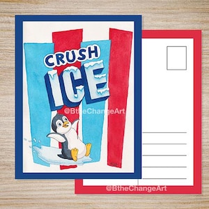 Crush ICE - handgemachte Demonstration Postkarte - Original Aquarell Kunst - Digitaler Download - ICE abschaffen - Original