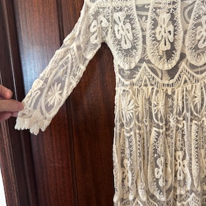 Jen’s Pirate Booty x Free People Ivory Lace Crochet Dress / Beach Cover-Up image 4