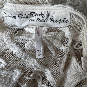 Jen’s Pirate Booty x Free People Ivory Lace Crochet Dress / Beach Cover-Up image 5